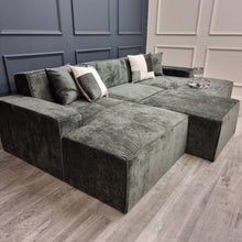 Atlanta Chenille Modula Sofa - U Shape Combination