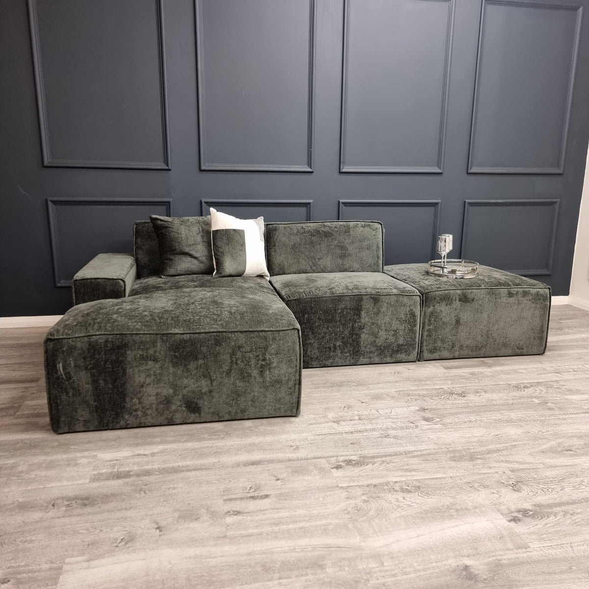 Atlanta Chenille Modula Sofa - Corner Combination
