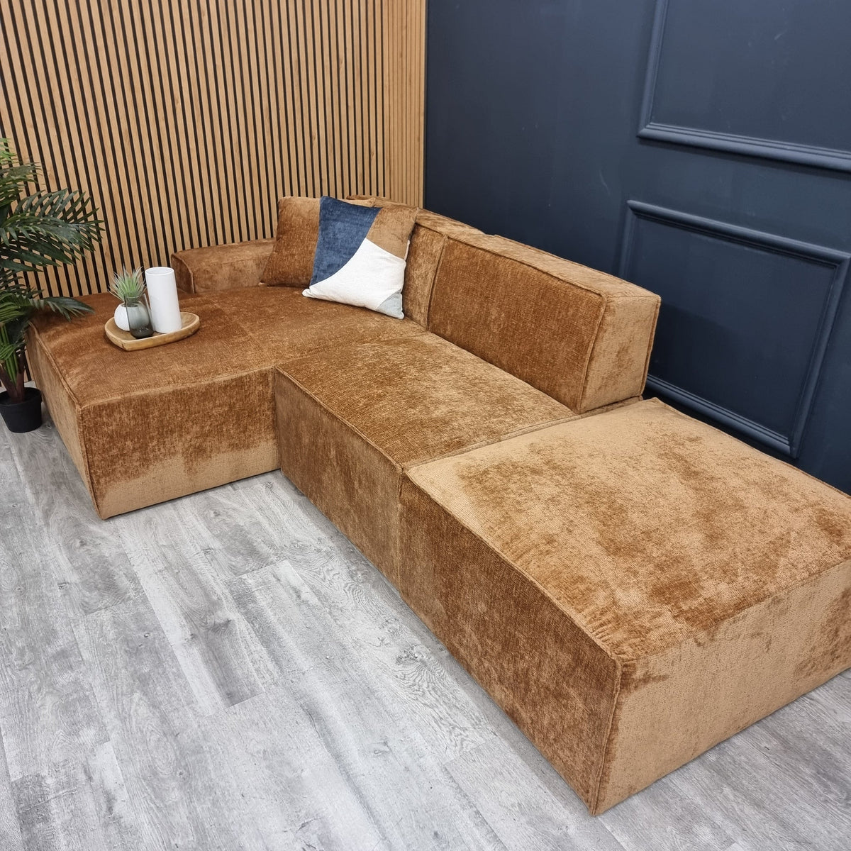 Atlanta Chenille Modula Sofa - Corner Combination