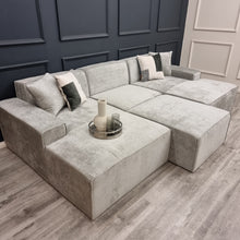 Atlanta Chenille Modula Sofa - U Shape Combination