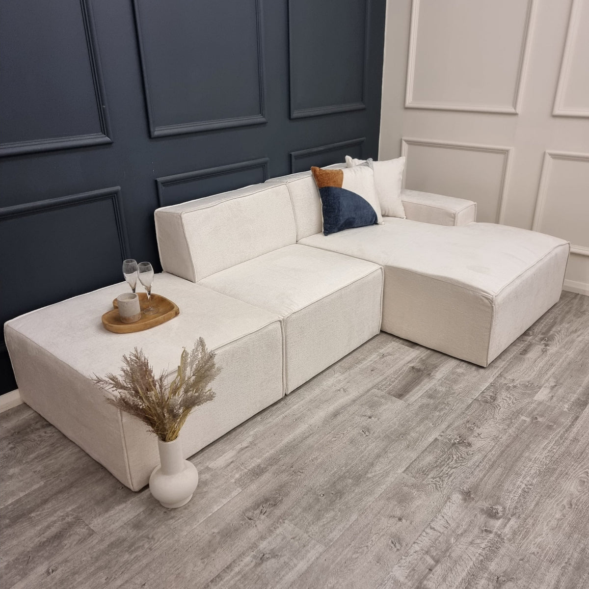 Atlanta Chenille Modula Sofa - Corner Combination