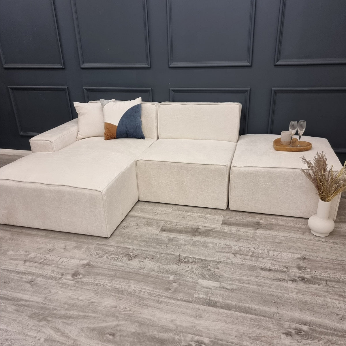Atlanta Chenille Modula Sofa - Corner Combination