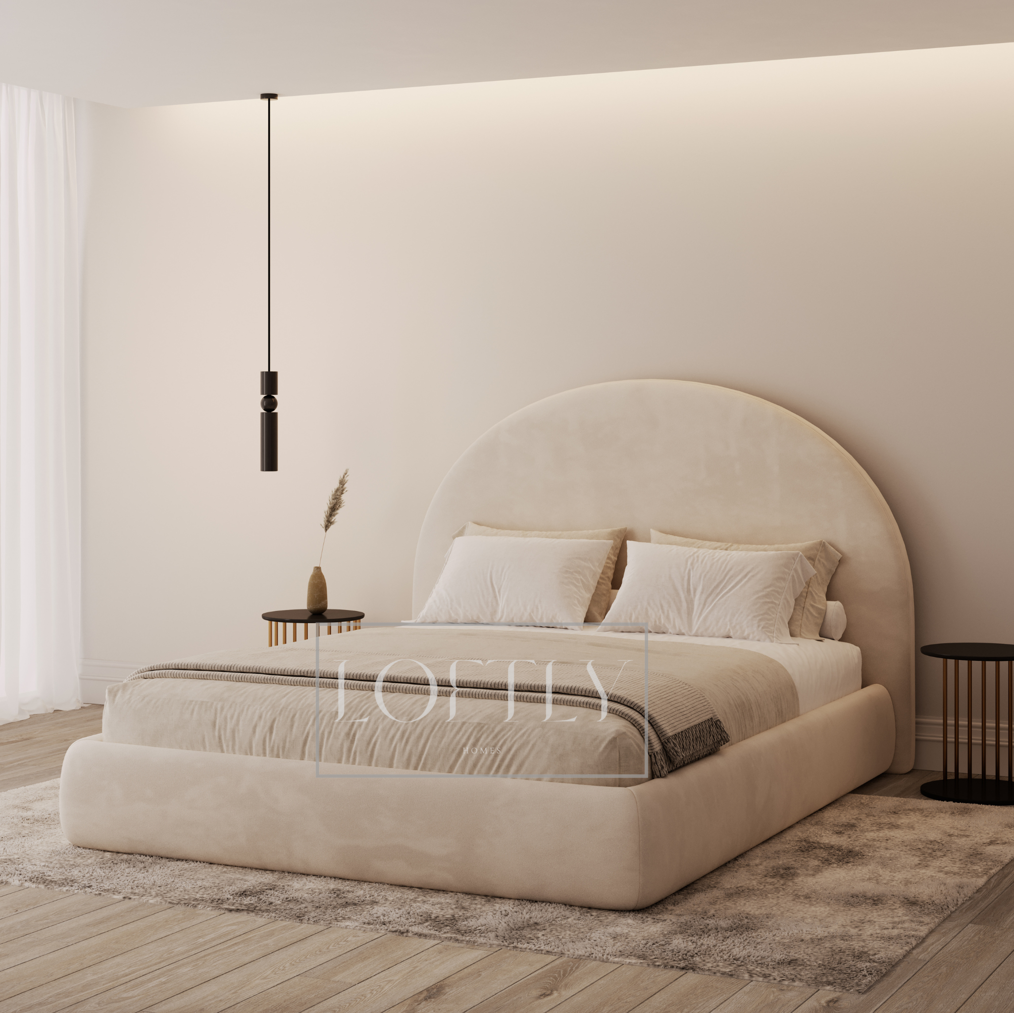 Belle Curved Bed